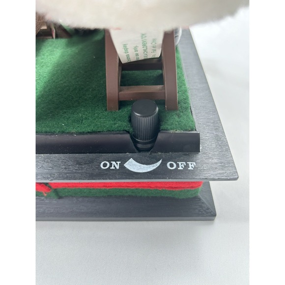 Vintage 1990 Smile Noel Christmas‎ Lighted Musical Santa Reading Letters 12"x7" - Picture 12 of 16